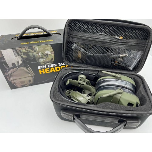 6TH GEN TACTICAL HEADSET тактическая гарнитура, звукосниматель и шумоподавление, активные в Волжском