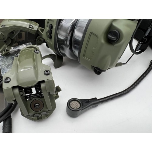 6TH GEN TACTICAL HEADSET тактическая гарнитура, звукосниматель и шумоподавление, активные в Волжском