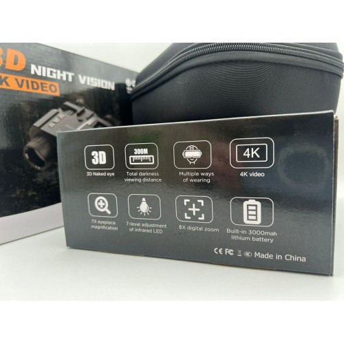 Бинокль ночного видения 3D NIGHT VISION / 4K VIDEO  (с креплением на голову)  в Волжском