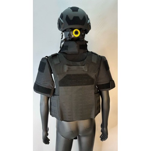 Бронежилет разгрузочный UNIVERSAL ARMOR в Волжском (СВМПЭ + бронеплиты Бр5 класса) черный