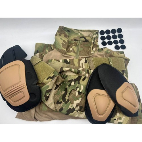 Костюм тактический с наколенниками и налокотниками камуфляжный MTP «Shark  Skin» в Волжском