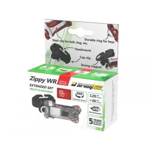 Наключный фонарь Armytek Zippy Extended Set WR (Red Ruby) в Волжском